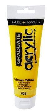 PINTURA ACRILICA GRADUATE 120ML PRIMARY AMARILLO | 3 UNIDADES | (DALER ROWNEY)